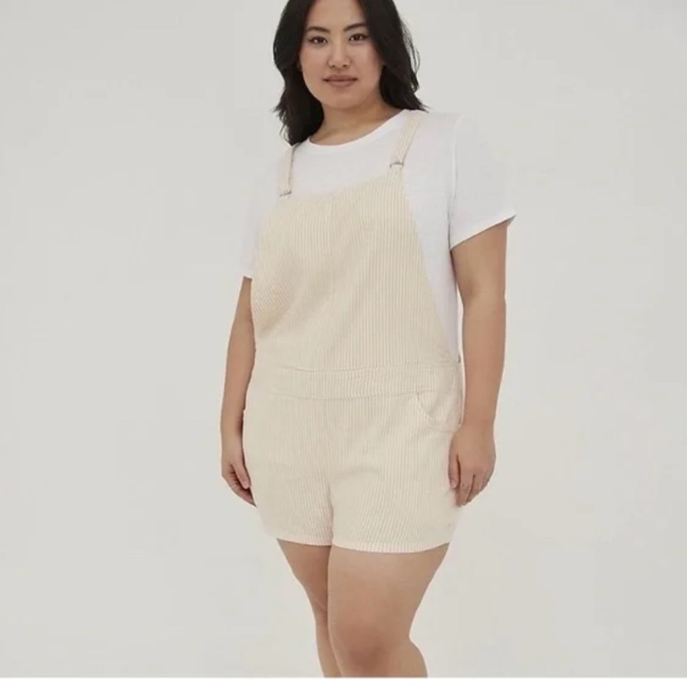 Torrid - Stretch Linen Blend Shortalls